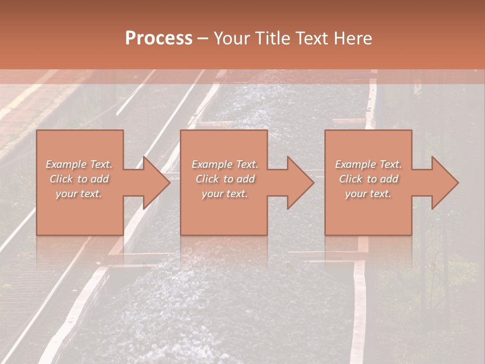 Track Railway Container PowerPoint Template