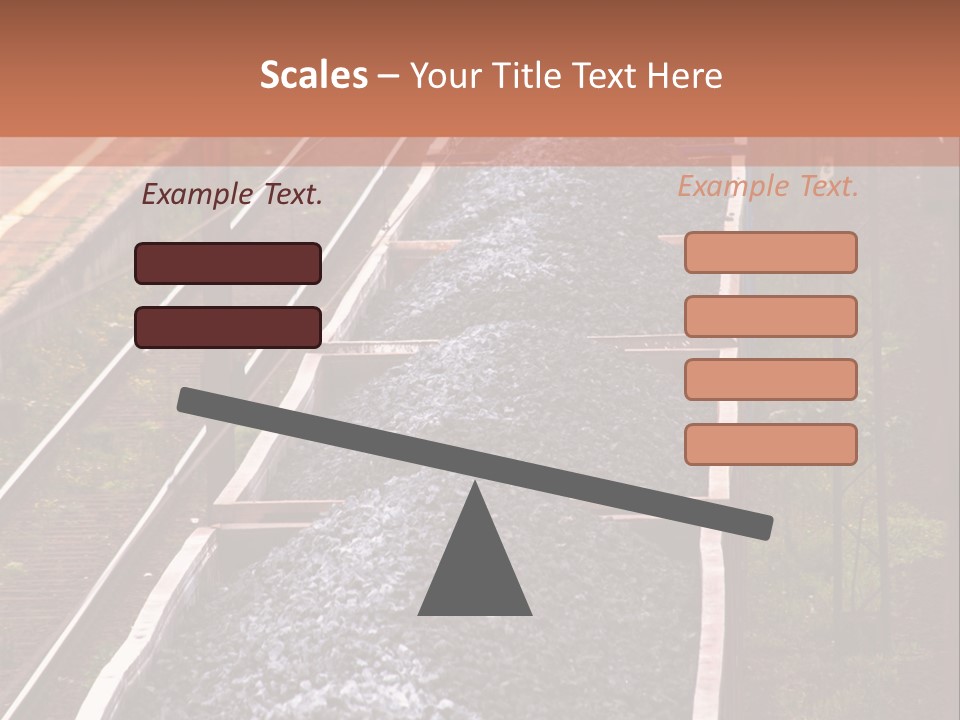Track Railway Container PowerPoint Template