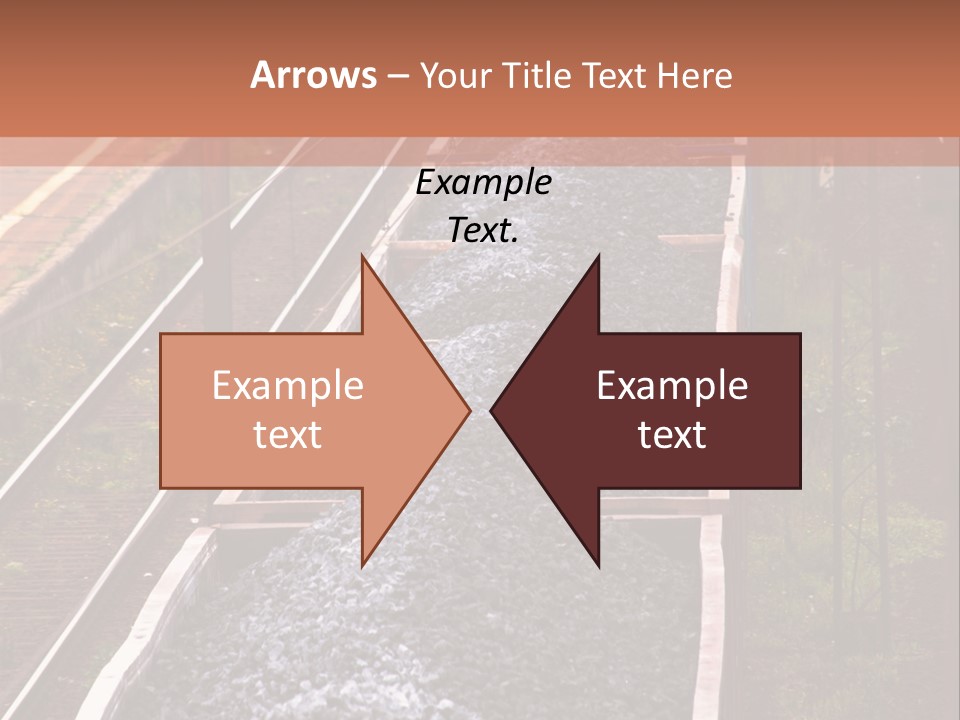 Track Railway Container PowerPoint Template
