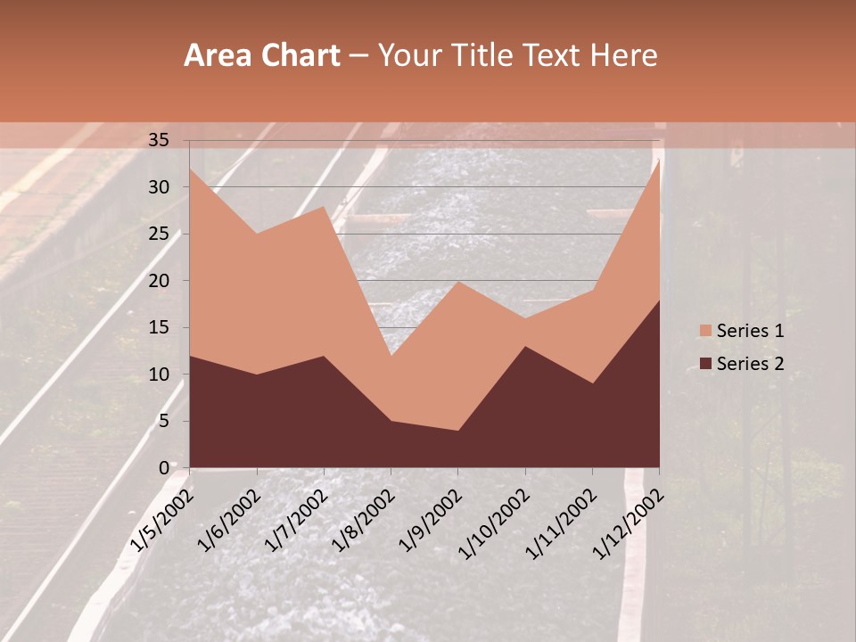 Track Railway Container PowerPoint Template