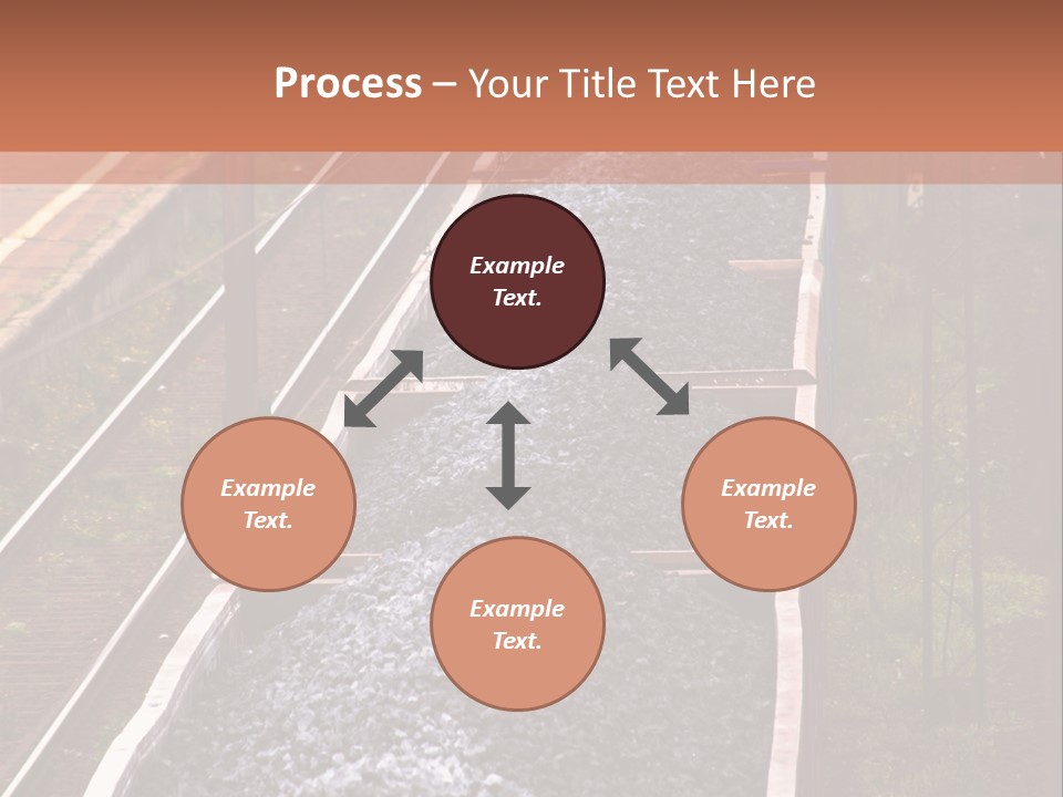 Track Railway Container PowerPoint Template