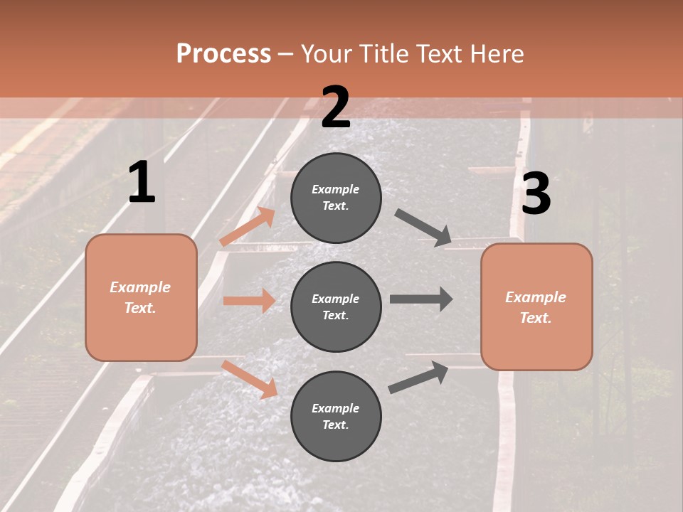Track Railway Container PowerPoint Template