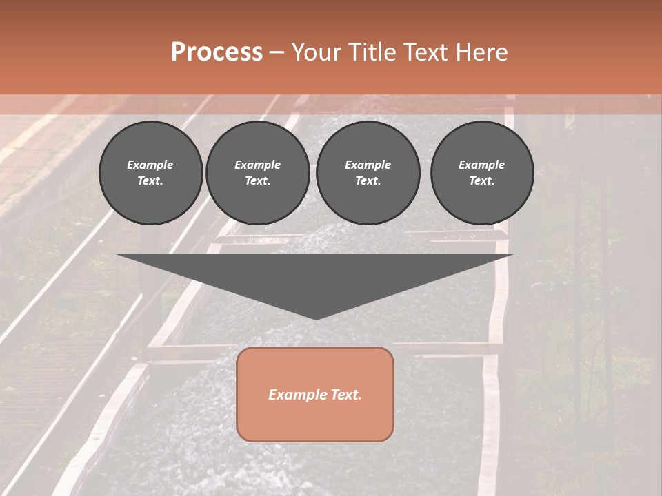 Track Railway Container PowerPoint Template