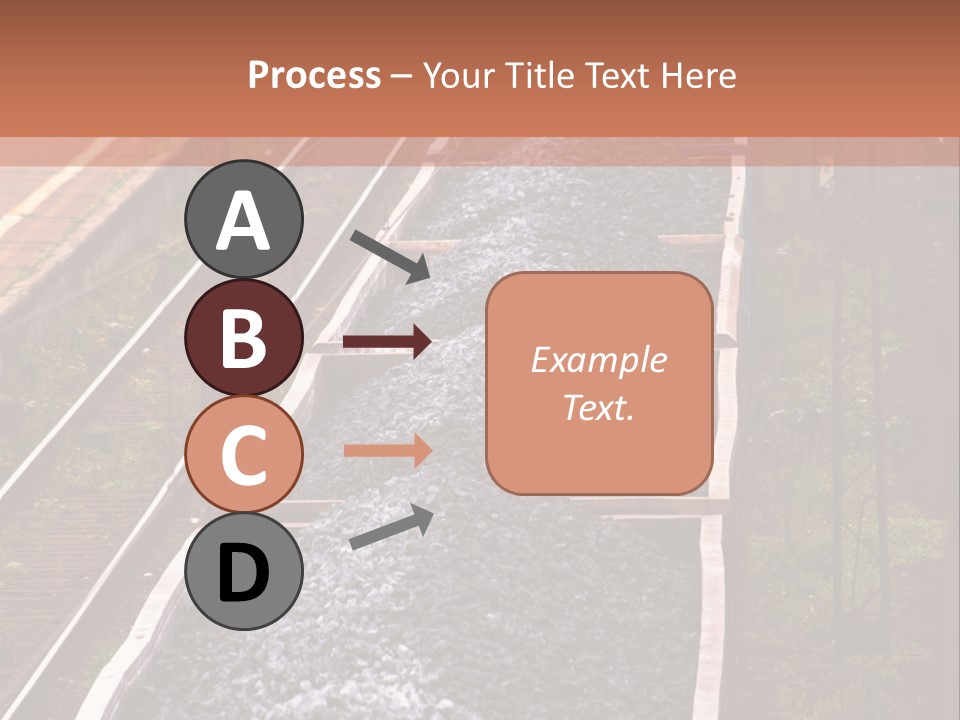 Track Railway Container PowerPoint Template