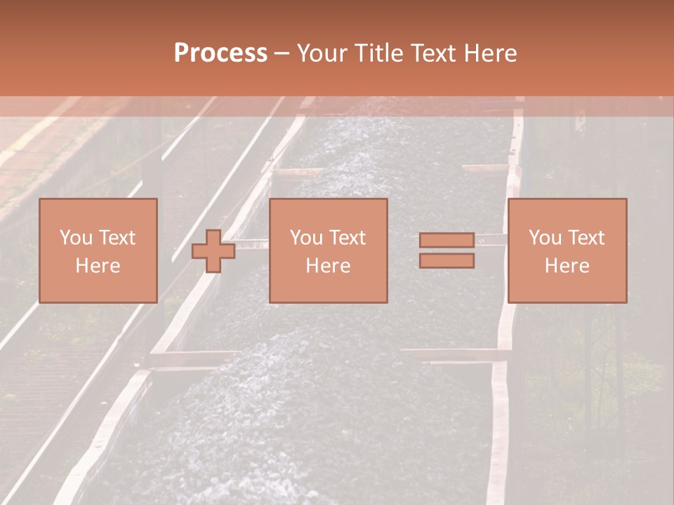 Track Railway Container PowerPoint Template