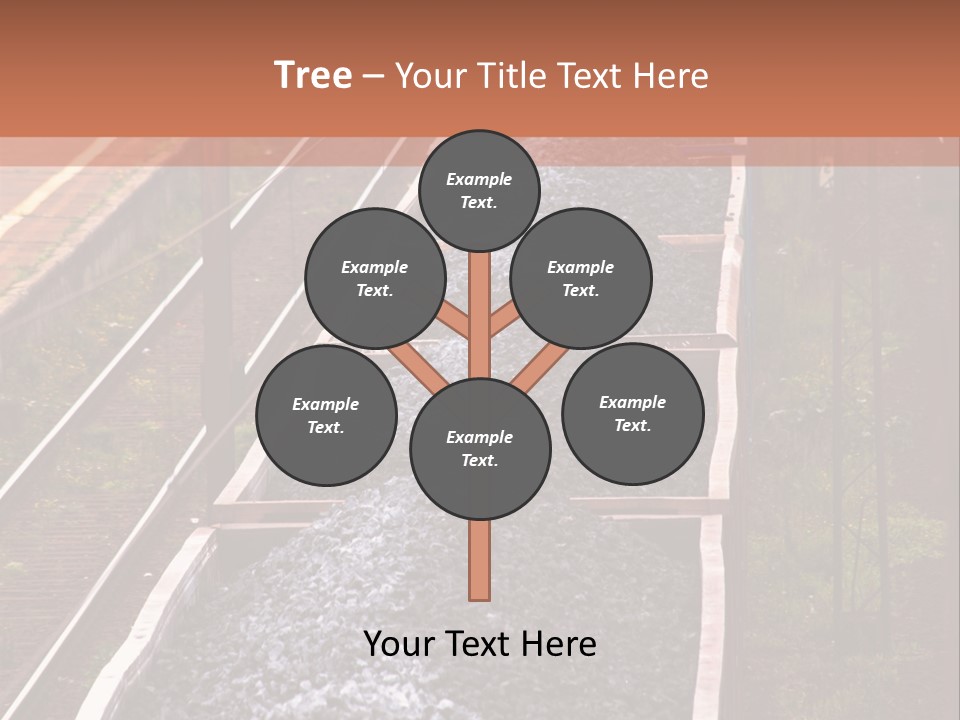 Track Railway Container PowerPoint Template