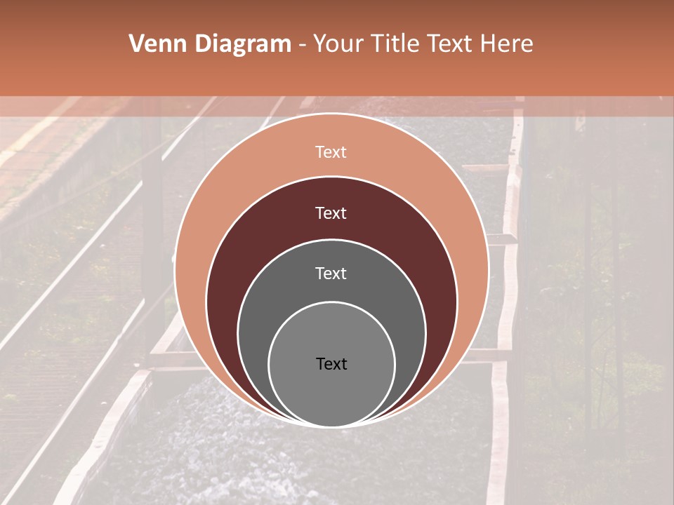 Track Railway Container PowerPoint Template