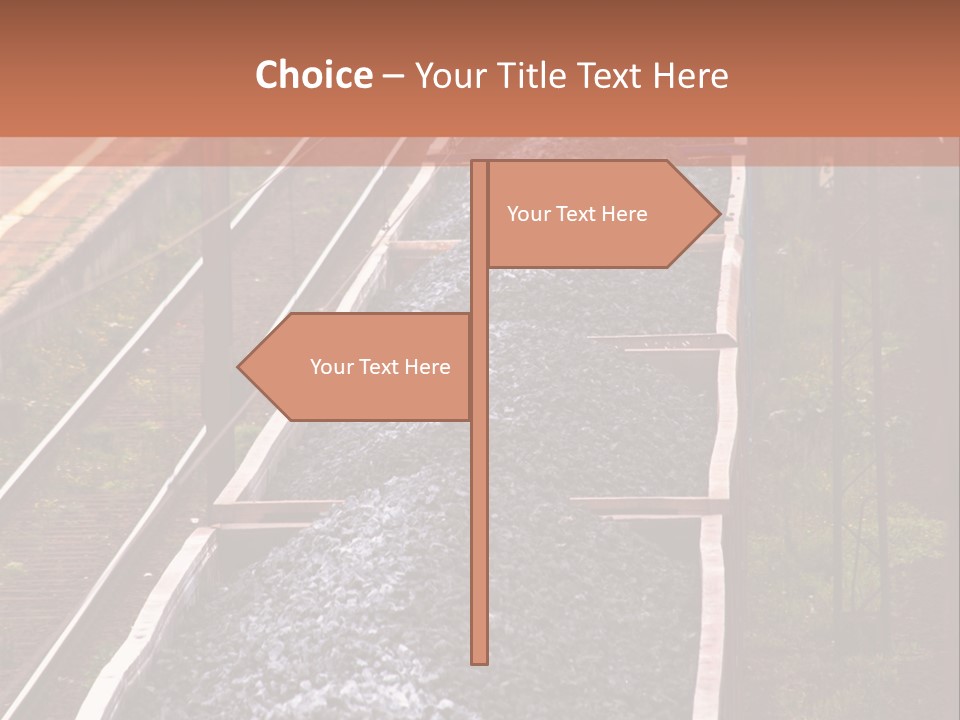 Track Railway Container PowerPoint Template