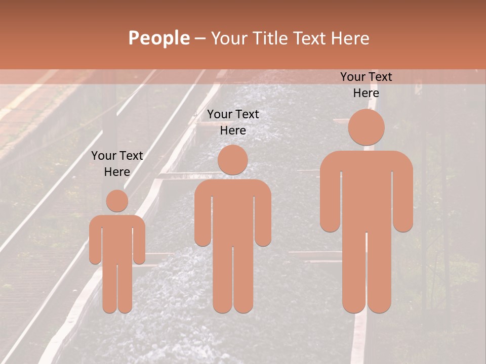 Track Railway Container PowerPoint Template