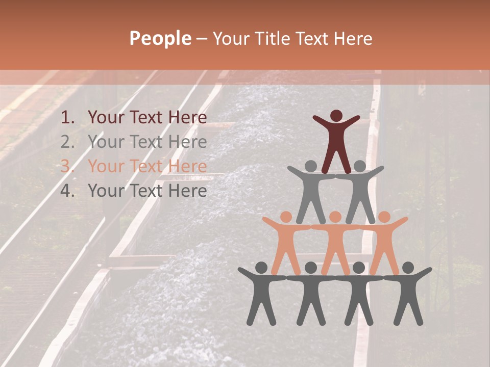 Track Railway Container PowerPoint Template