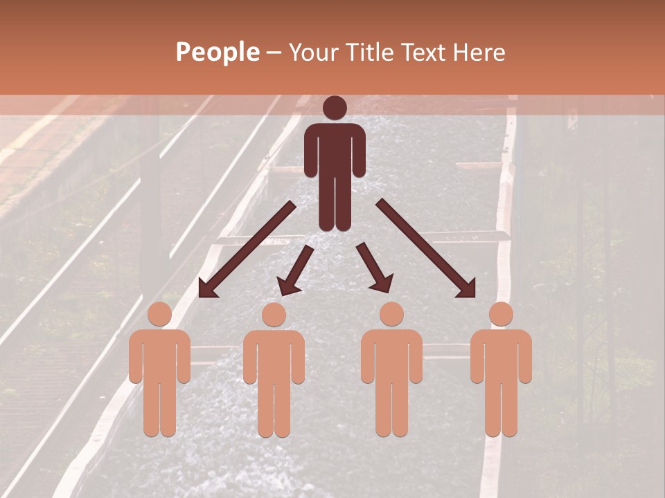 Track Railway Container PowerPoint Template