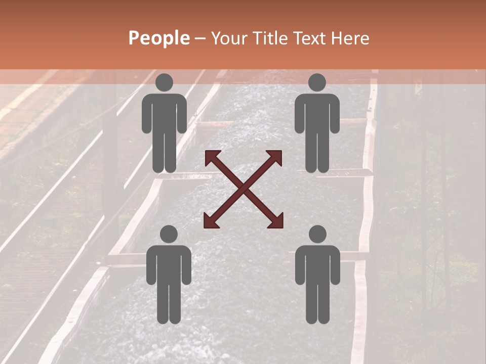 Track Railway Container PowerPoint Template