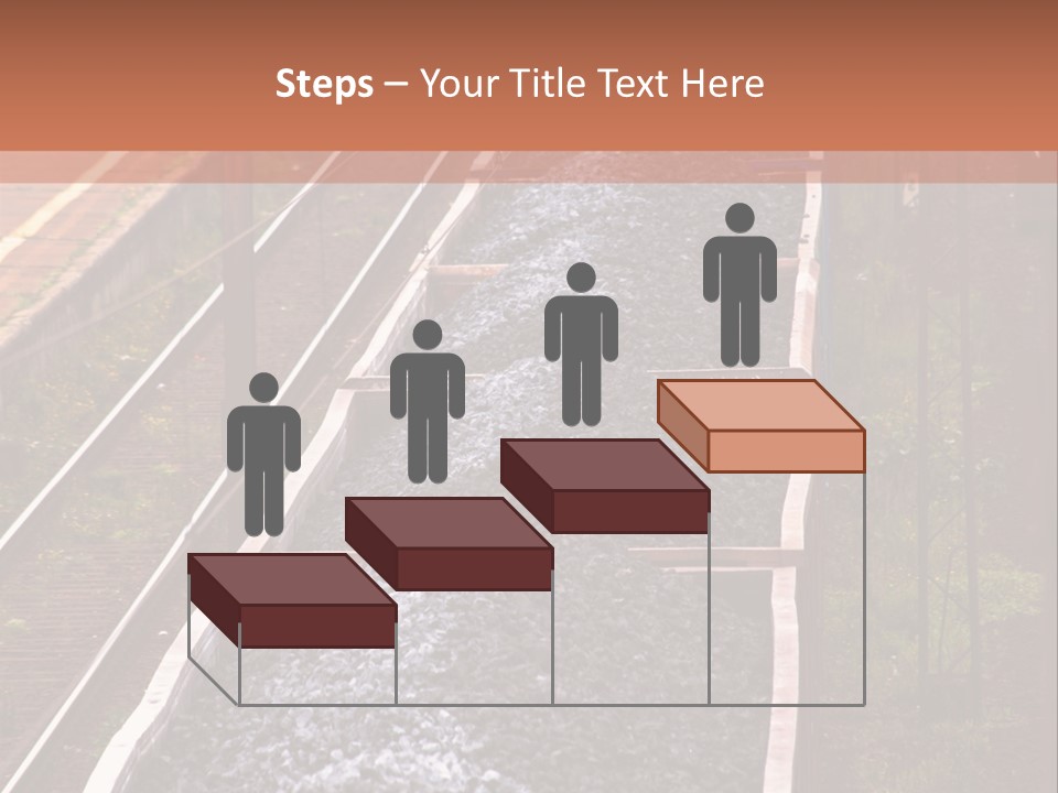 Track Railway Container PowerPoint Template