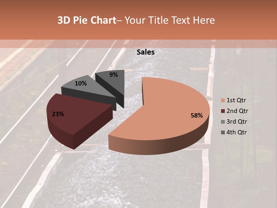 Track Railway Container PowerPoint Template