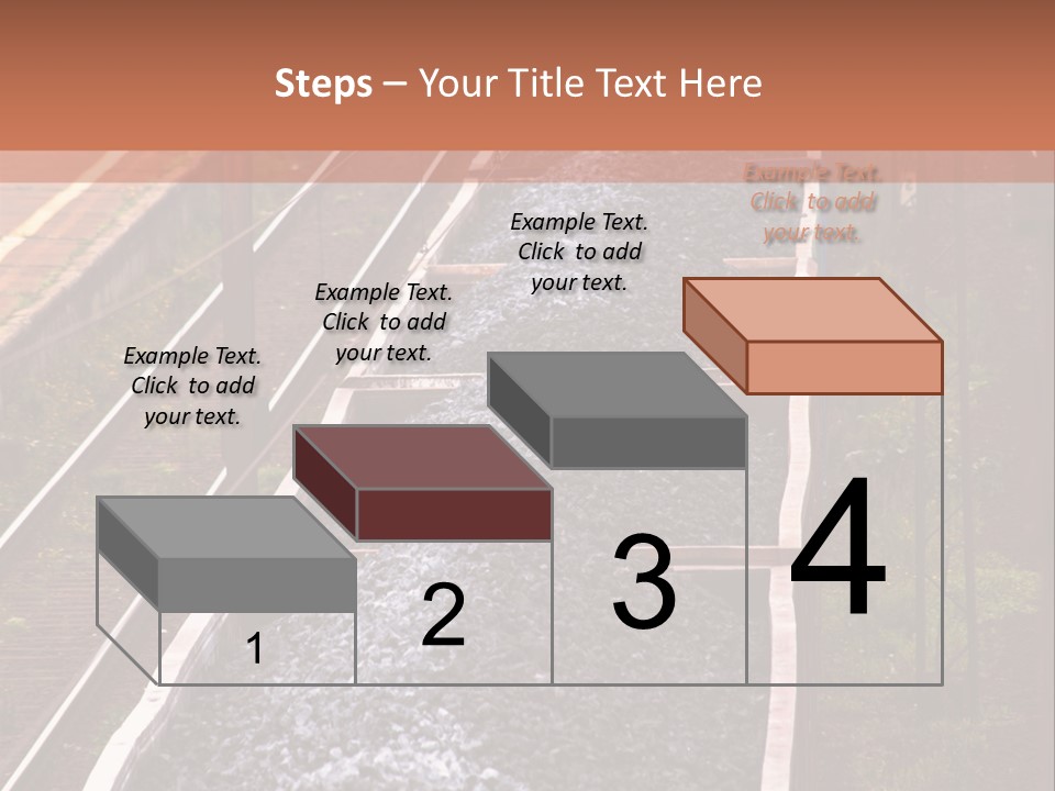 Track Railway Container PowerPoint Template