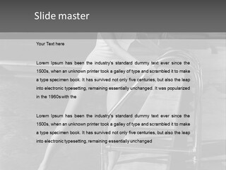 Test Relax Female PowerPoint Template