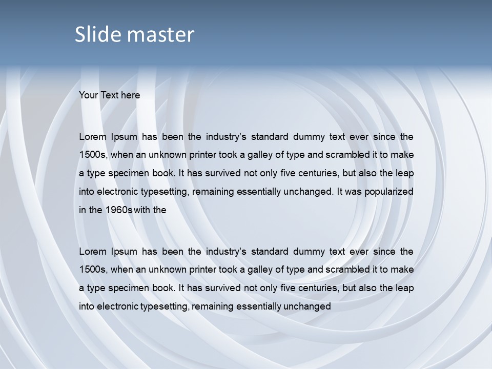 Infinite Form Wave PowerPoint Template