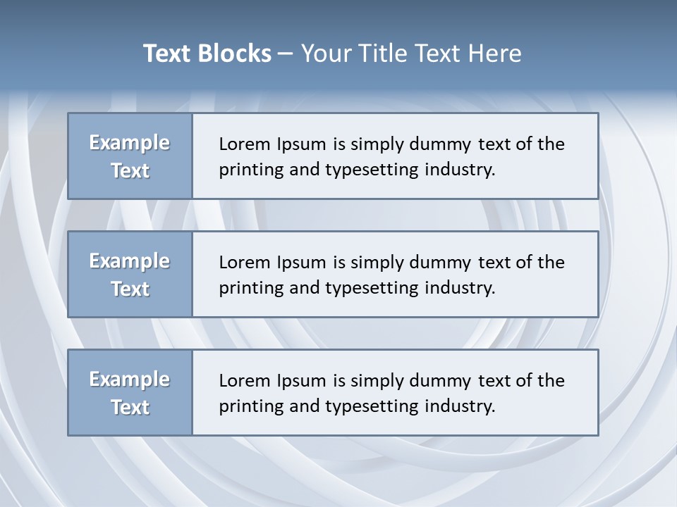 Infinite Form Wave PowerPoint Template