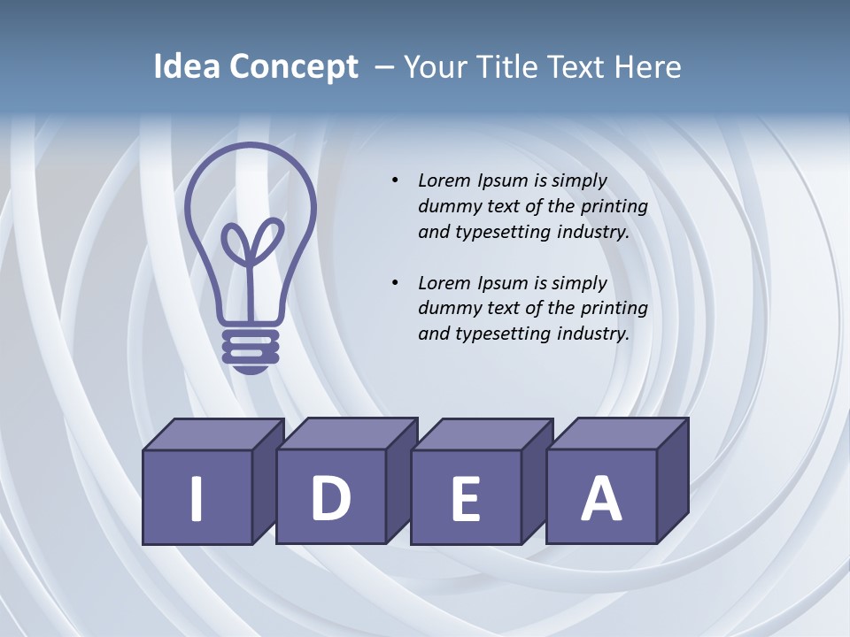 Infinite Form Wave PowerPoint Template