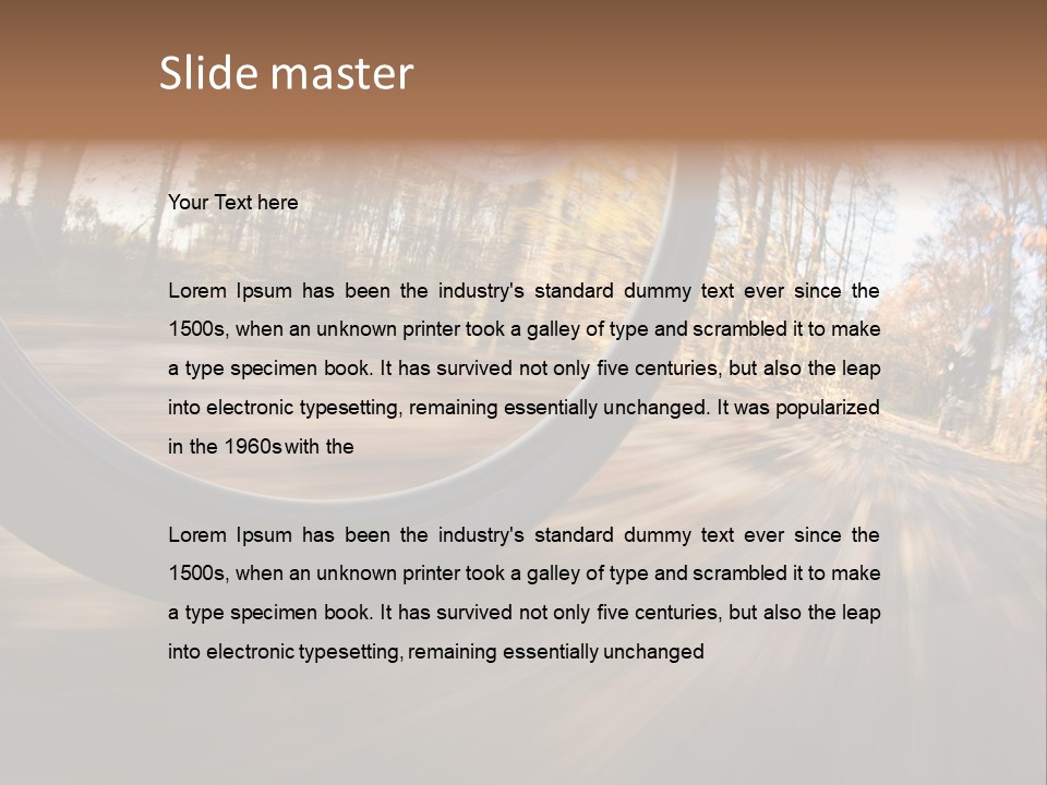 Nature Vibrant Scene PowerPoint Template