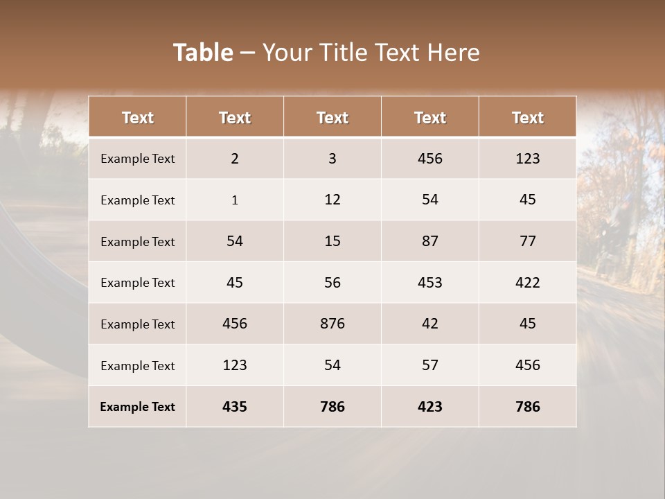 Nature Vibrant Scene PowerPoint Template