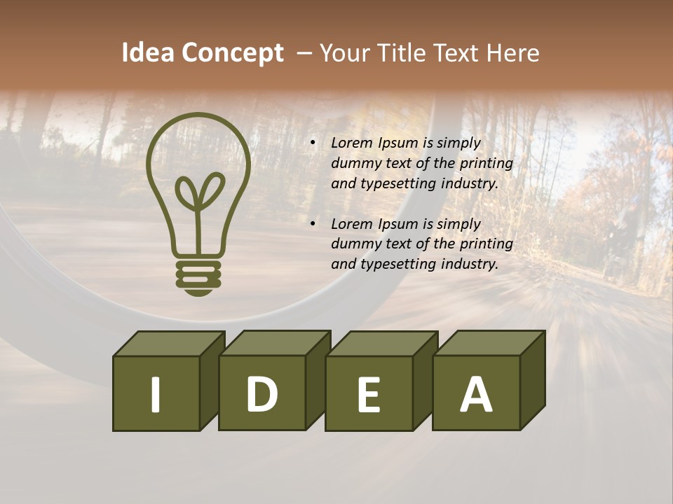 Nature Vibrant Scene PowerPoint Template