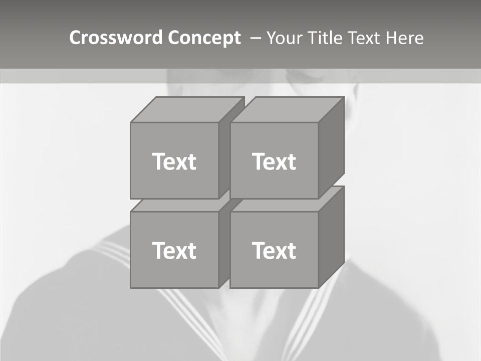 Sailors Cap Eyes Closed Midadult PowerPoint Template