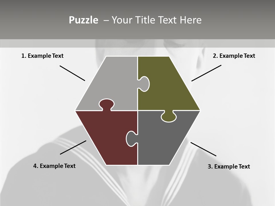 Sailors Cap Eyes Closed Midadult PowerPoint Template