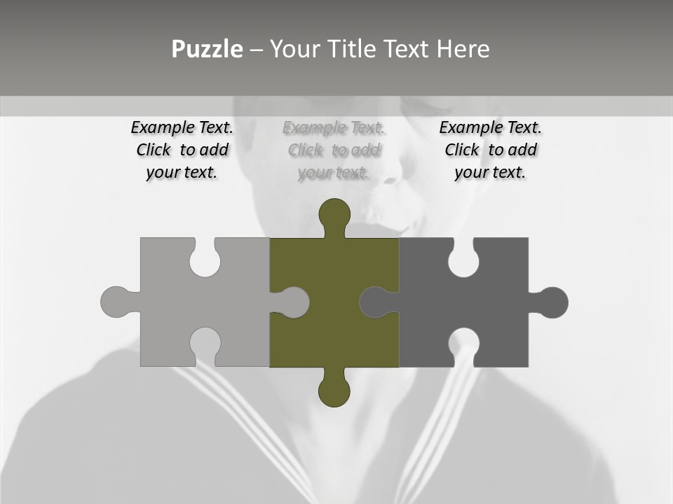 Sailors Cap Eyes Closed Midadult PowerPoint Template