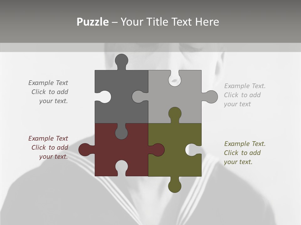 Sailors Cap Eyes Closed Midadult PowerPoint Template