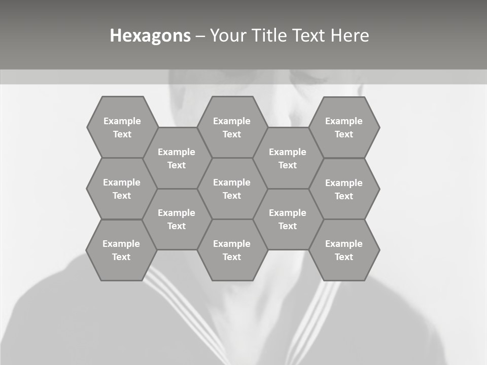 Sailors Cap Eyes Closed Midadult PowerPoint Template