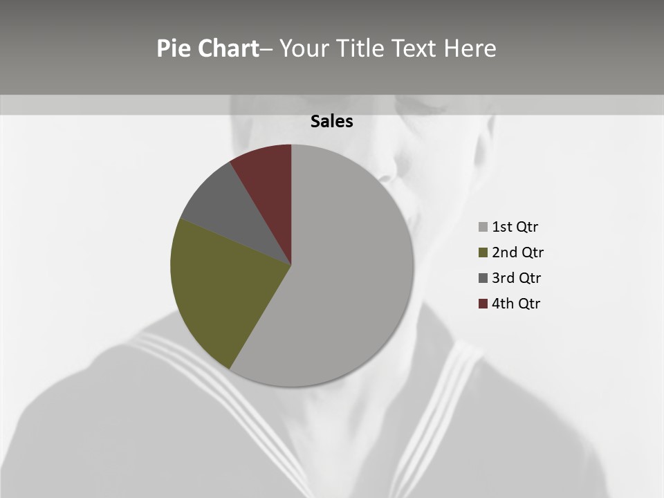 Sailors Cap Eyes Closed Midadult PowerPoint Template