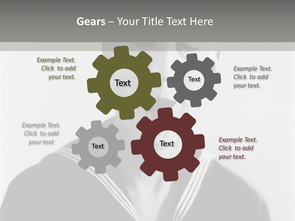 Sailors Cap Eyes Closed Midadult PowerPoint Template