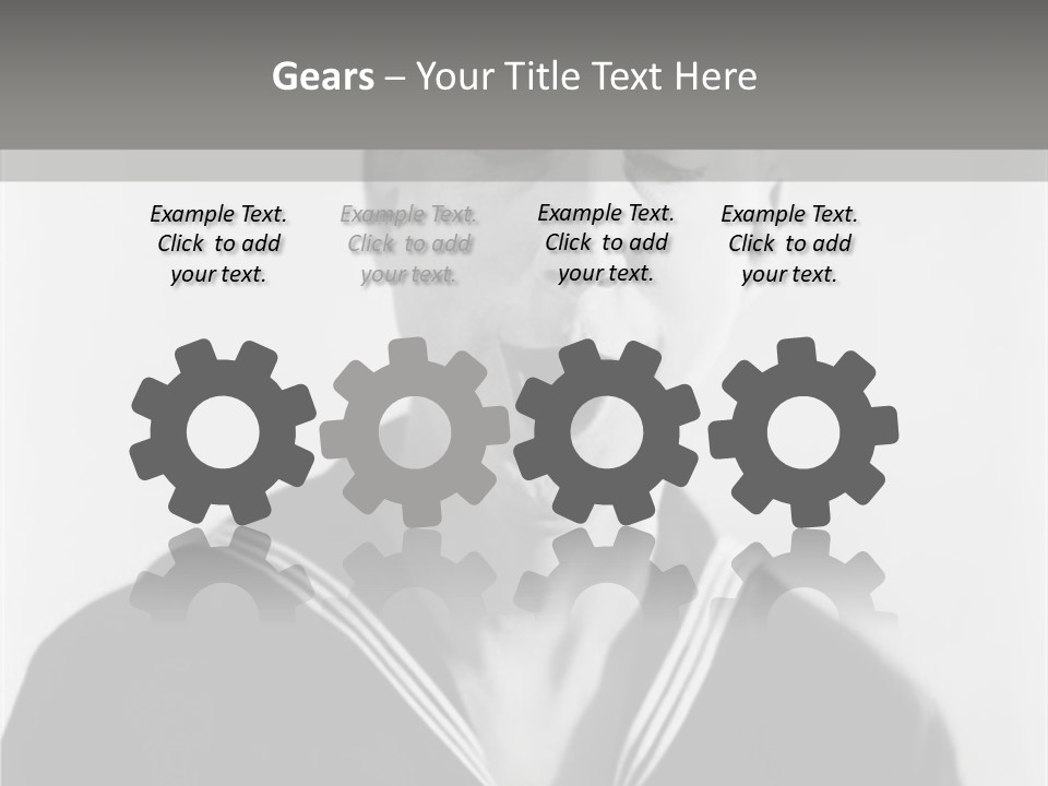 Sailors Cap Eyes Closed Midadult PowerPoint Template