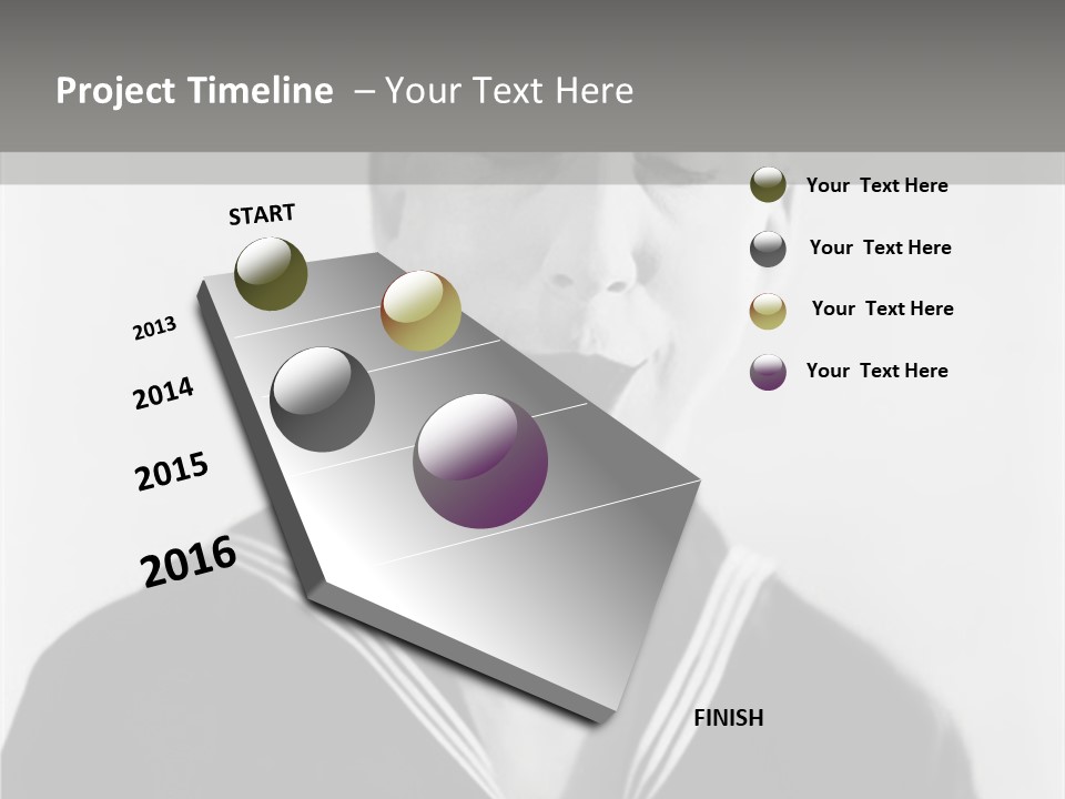 Sailors Cap Eyes Closed Midadult PowerPoint Template