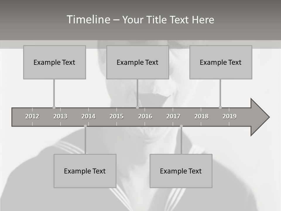 Sailors Cap Eyes Closed Midadult PowerPoint Template