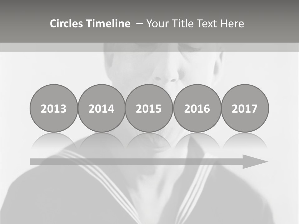 Sailors Cap Eyes Closed Midadult PowerPoint Template