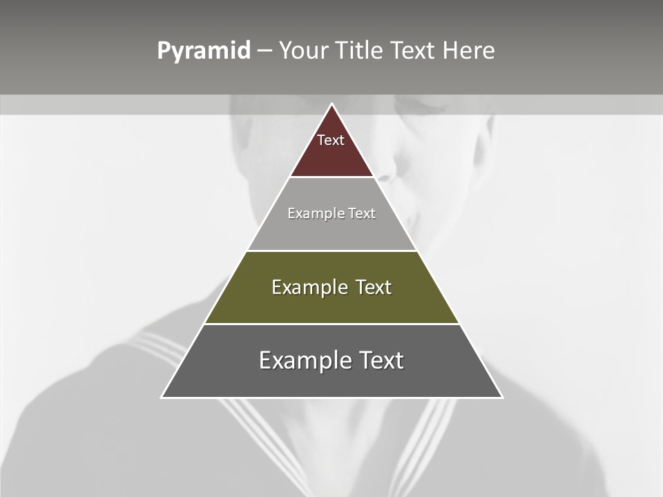 Sailors Cap Eyes Closed Midadult PowerPoint Template