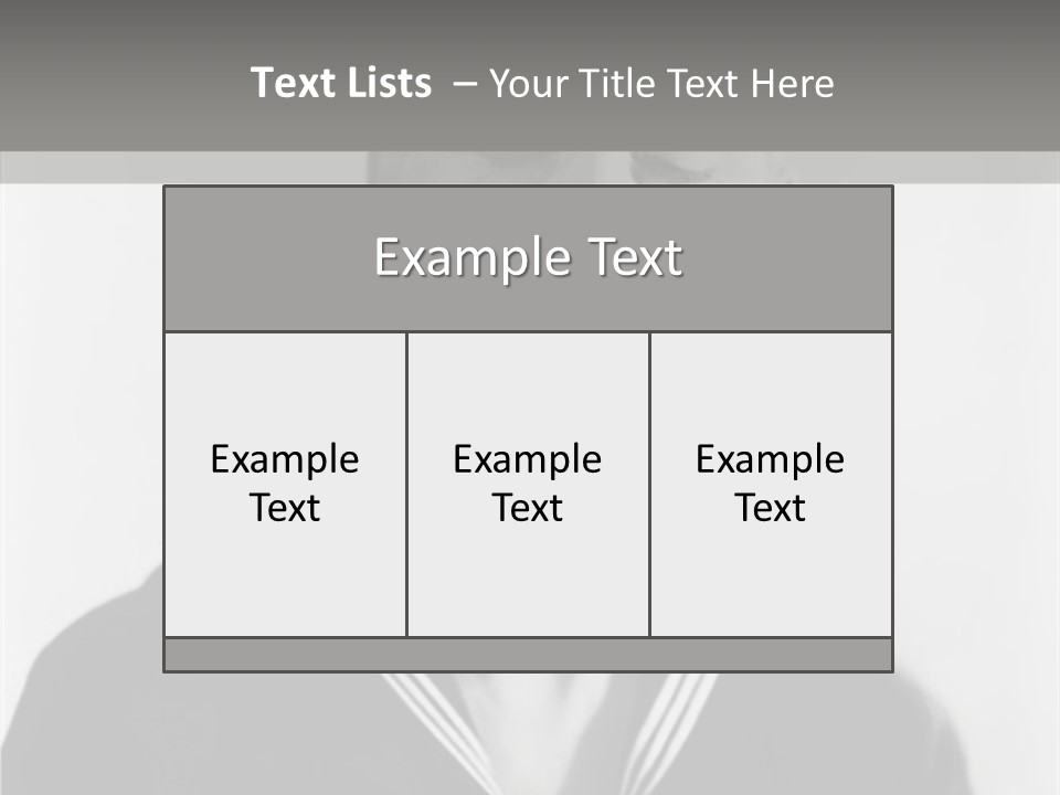 Sailors Cap Eyes Closed Midadult PowerPoint Template