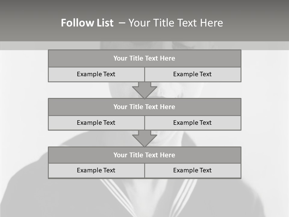 Sailors Cap Eyes Closed Midadult PowerPoint Template