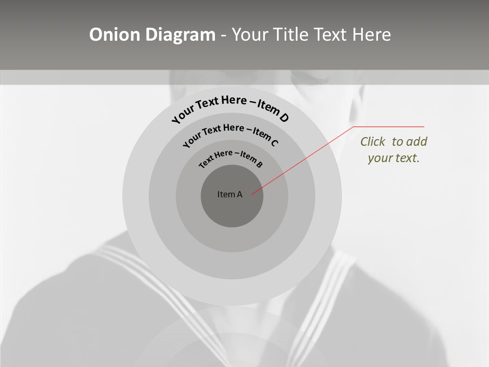 Sailors Cap Eyes Closed Midadult PowerPoint Template