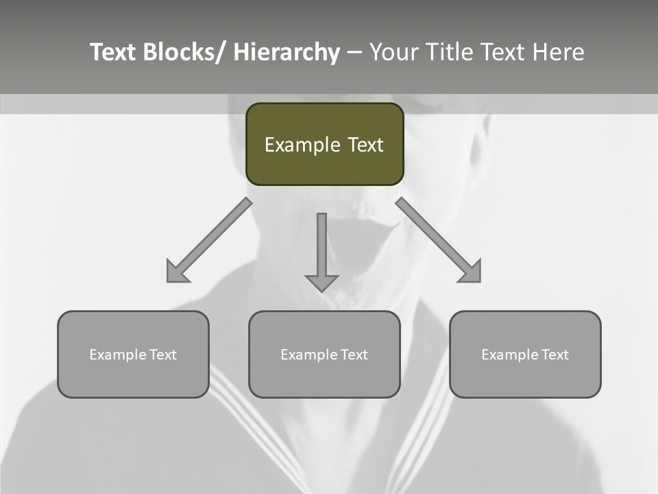 Sailors Cap Eyes Closed Midadult PowerPoint Template