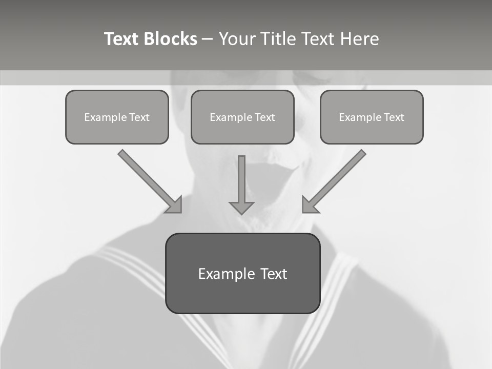 Sailors Cap Eyes Closed Midadult PowerPoint Template