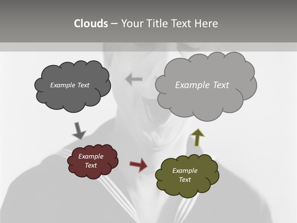 Sailors Cap Eyes Closed Midadult PowerPoint Template