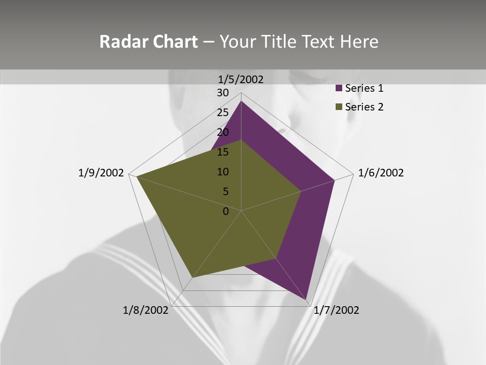 Sailors Cap Eyes Closed Midadult PowerPoint Template