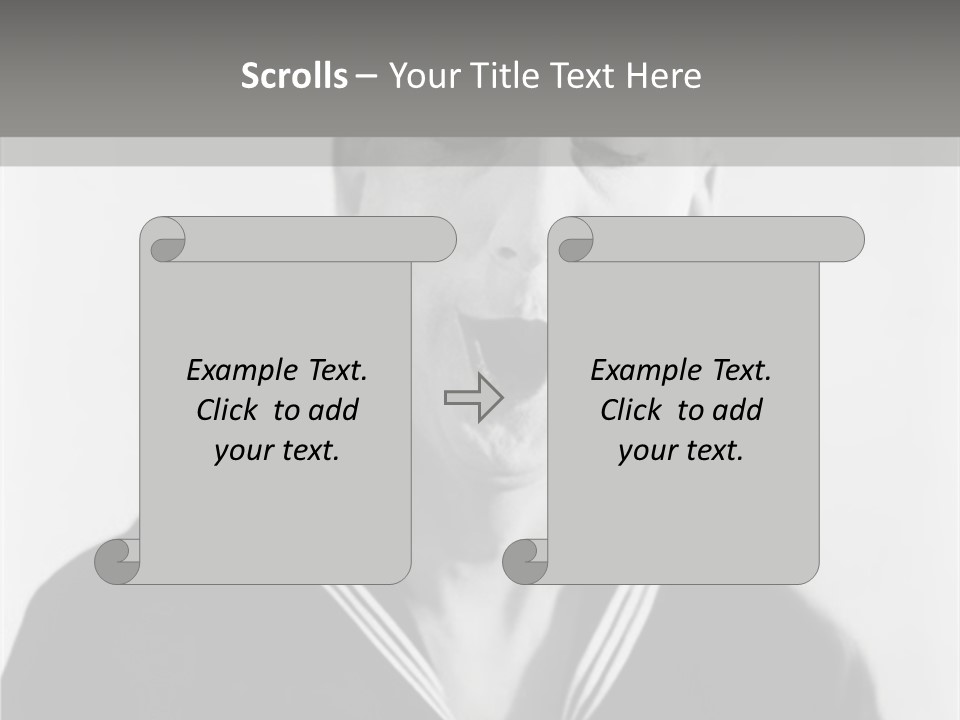 Sailors Cap Eyes Closed Midadult PowerPoint Template