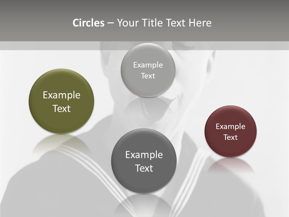 Sailors Cap Eyes Closed Midadult PowerPoint Template