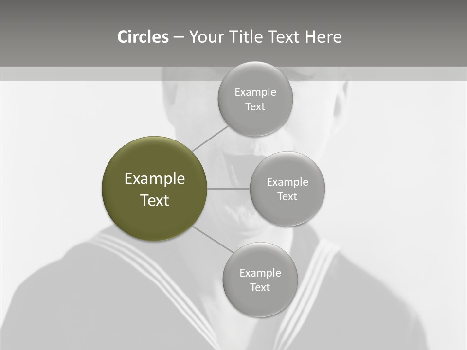 Sailors Cap Eyes Closed Midadult PowerPoint Template