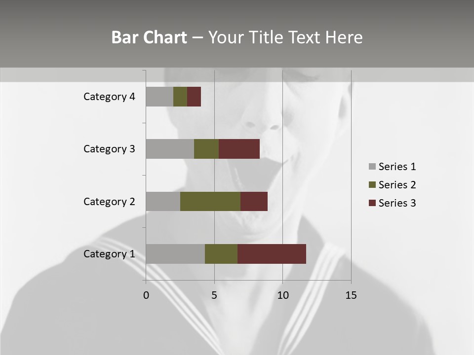 Sailors Cap Eyes Closed Midadult PowerPoint Template