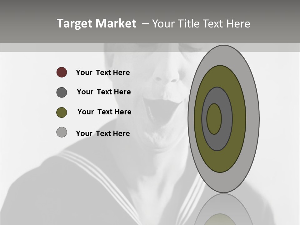 Sailors Cap Eyes Closed Midadult PowerPoint Template